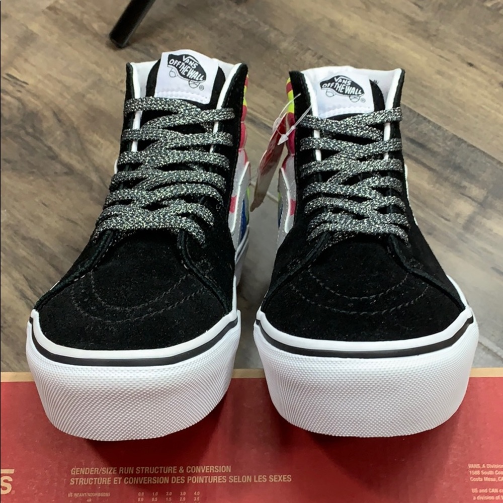 •VANS Sk-8-HI PLATFORM 2 After Dark CAMO/True White - Picture 13 of 16